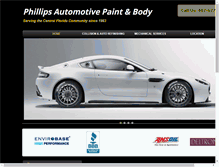 Tablet Screenshot of phillips-automotive.com